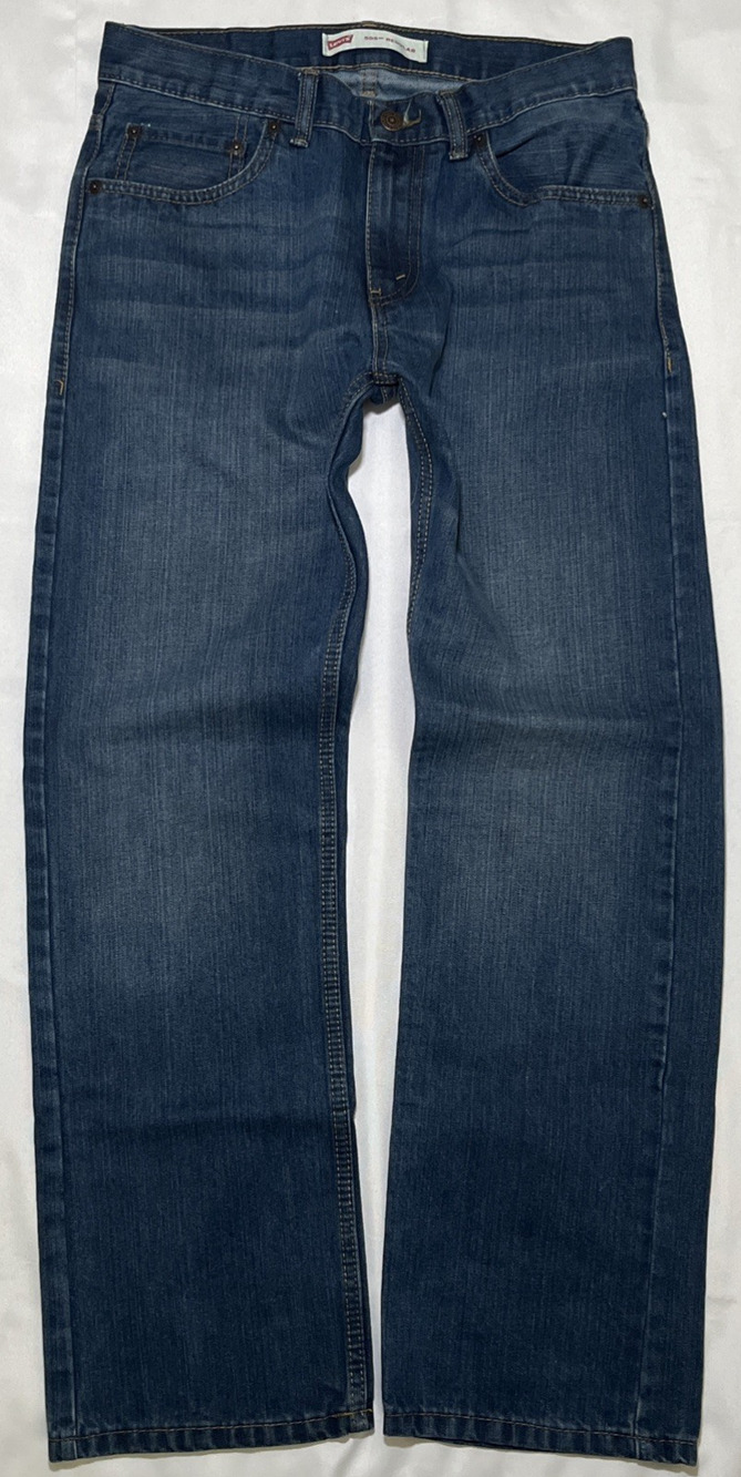 Levi’s 505 Jeans Womens Size 18 Regular 29x29 Straight Leg Dark Wash Denim